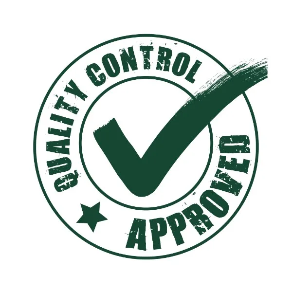 Quality Control Approved Labels Green Quality Control Approved Labels Green