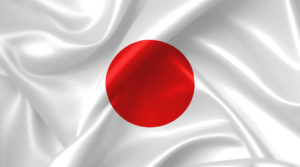Flag of Japan with a red circle on a white background - biochemazone