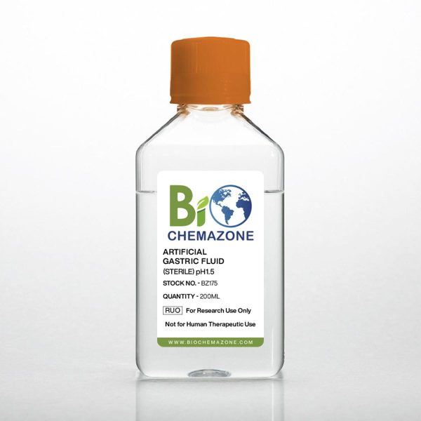 Artificial gastric fluid (sterile) pH1.5 Simulated Gastric Fluid (SGF) -Sterile (BZ175)