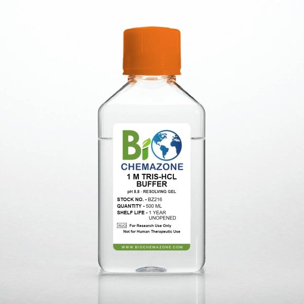 1 M Tris-HCl buffer pH 8.8 for SDS-PAGE resolving gels, BZ216 – BioChemazone 500 mL bottle