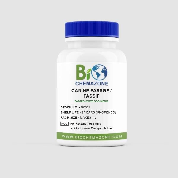 Canine FaSSGF and FaSSIF BZ667 – BioChemazone fasted-state biorelevant media powder kit for dog dissolution studies
