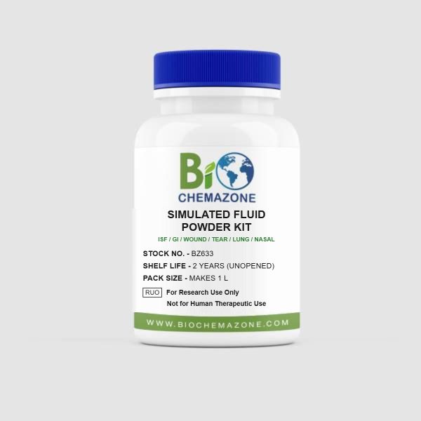 Dry Powder Kits for Simulated Body Fluids BZ633 – BioChemazone interstitial, gastric, intestinal, wound, tear, lung and nasal fluid kits