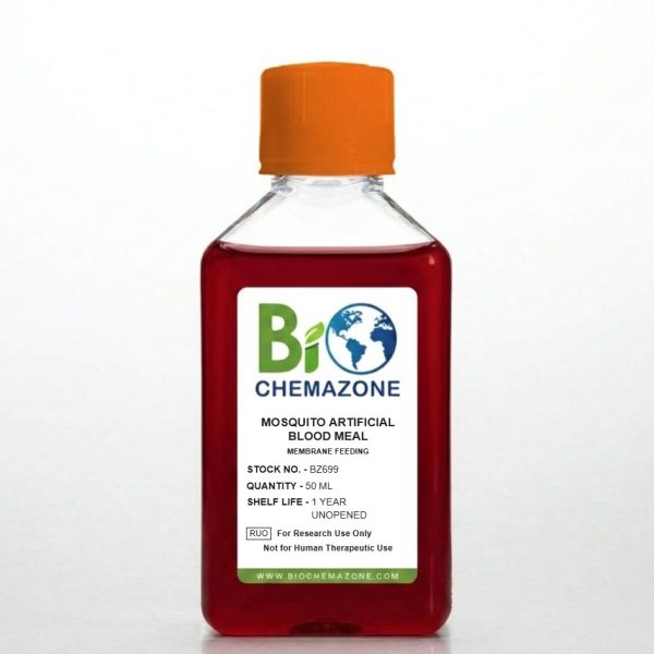 Mosquito Artificial Blood Meal BZ699 – BioChemazone blood substitute for mosquito membrane feeding, 50 mL bottle