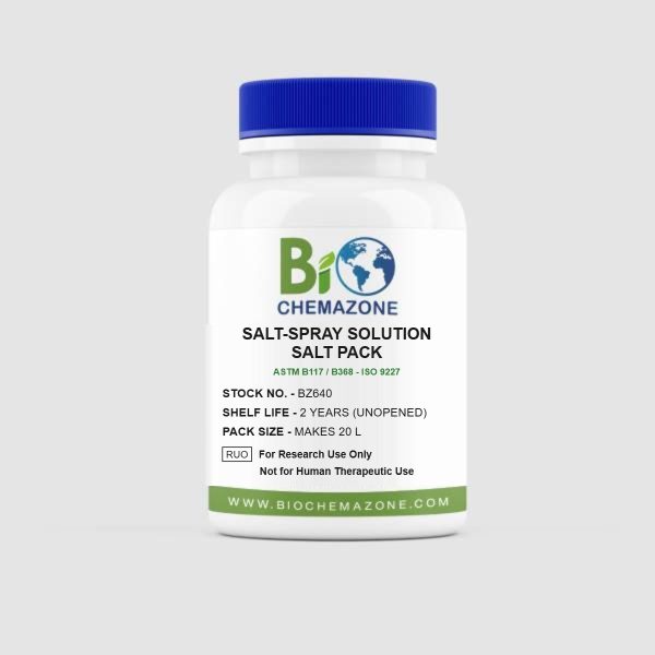 Salt-Spray Test Solutions BZ640 – BioChemazone ASTM B117, ISO 9227 and CASS salt packs for corrosion testing
