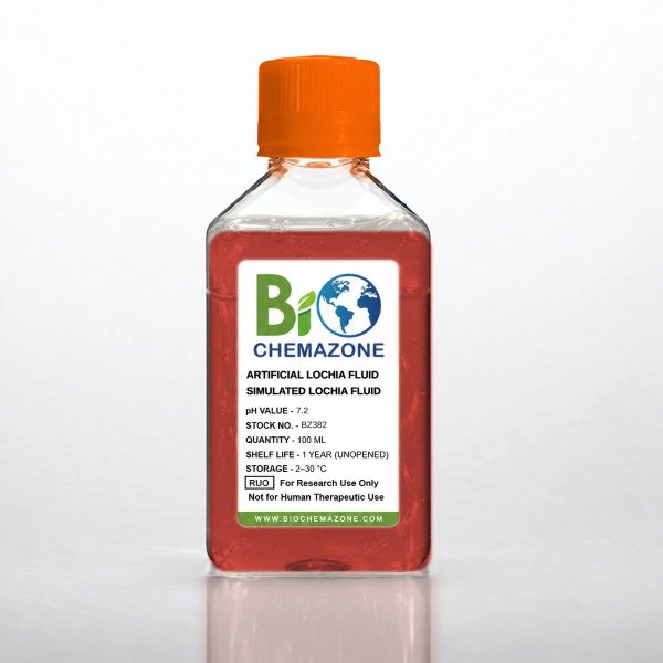 Artificial Lochia Fluid BZ382 – BioChemazone simulated lochia pH 7.2, 100 mL bottle