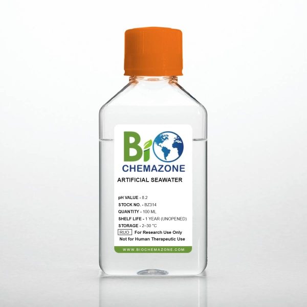 Artificial Seawater BZ314 – BioChemazone simulated seawater pH 8.2, 100 mL bottle