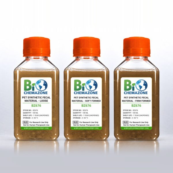 pet synthetic fecal material loose soft firm BZ676 label v3