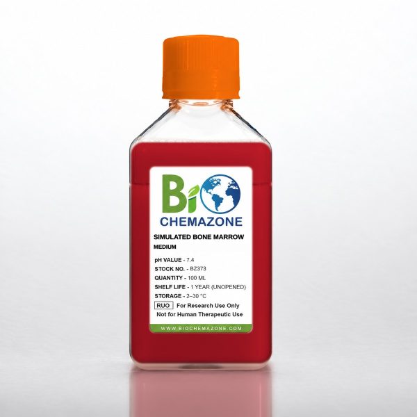 Simulated Bone Marrow Medium BZ373 – BioChemazone synthetic bone marrow medium pH 7.4, 100 mL bottle