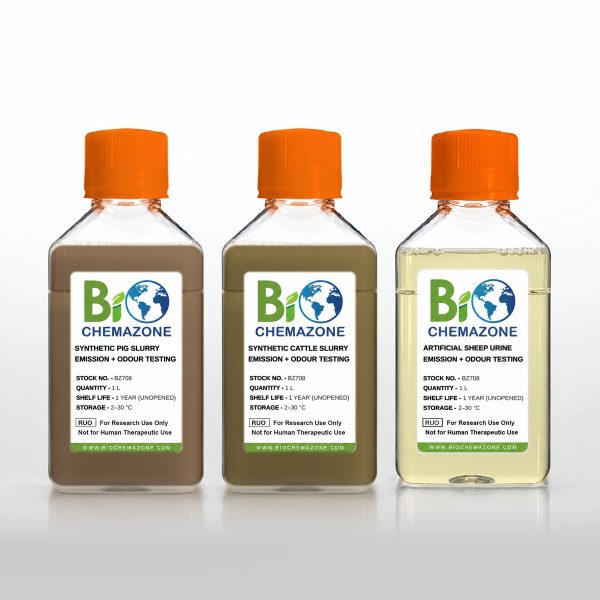 synthetic pig cattle slurry artificial sheep urine emission odour testing BZ708 label v3